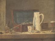Jean Baptiste Simeon Chardin Smoking Kit with a Drinking Pot (mk05) Norge oil painting reproduction